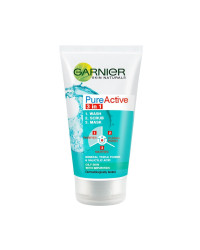 Pure Active 3in1 Clay anti-spots&marks - Измиващ гел за лице 3в1 за проблемна кожа