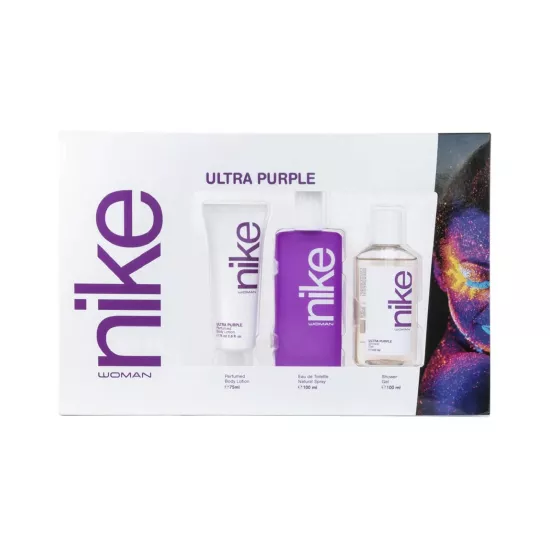 Nike Ultra Purple 100ml.+ Body Lotion 75ml.+ Shower Gel 100 ml. For Women
