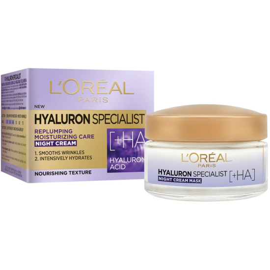 Hyaluron Specialist Night Cream Mask - Нощен крем за лице с хиалуронова киселина - 50мл.