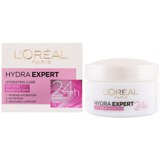 Нydra Expert for Dry and Sensitive skin - Дневен крем за лице за суха и чувствителна кожа