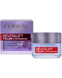 Revitalift Filler + Hyaluronic acid - Дневен крем за лице за стегната кожа против бръчки