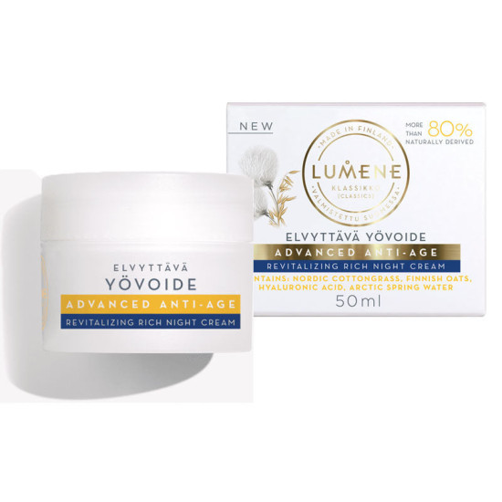 Lumene Klassiko Advanced Anti-age - Лифтинг нощен крем за лице с анти-ейдж ефект