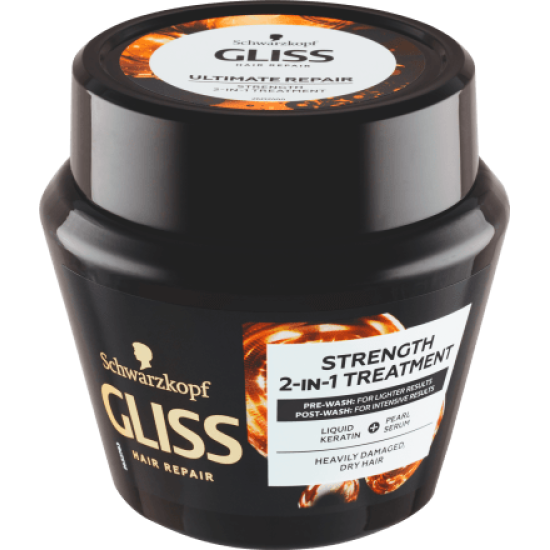 Gliss Strength 2-in-1 Treatment - Подсилваща маска за суха и увредена коса 300мл