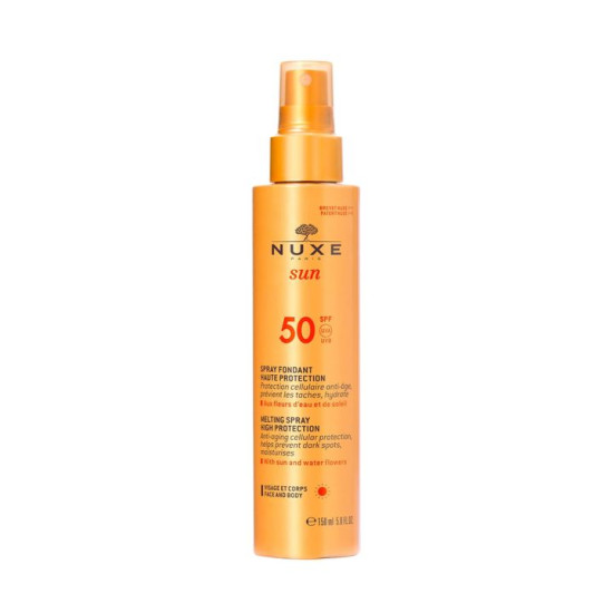 SUN SPF50+ - Слънцезащитен млечен спрей за лице и тяло