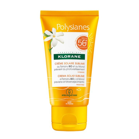 Polysianes SPF50+ Sun Cream - Слънцезащитен крем за лице с органично масло от Таману и Монои