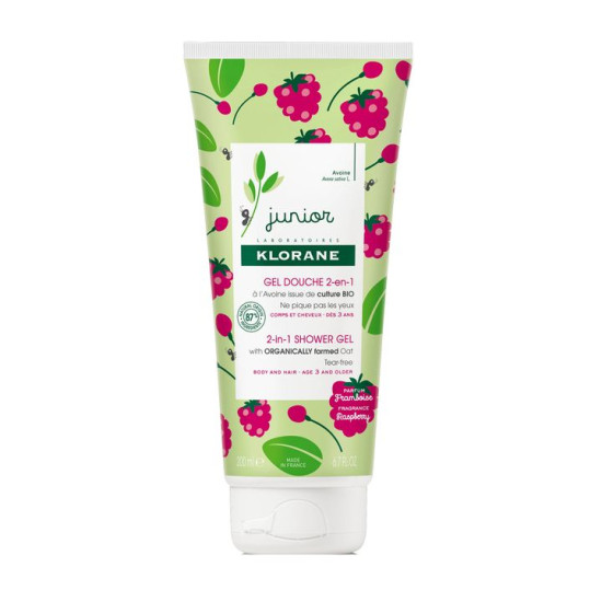 JUNIOR - Душ-гел с аромат на малина за детска коса и кожа