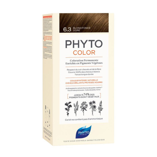 Phytocolor - Боя за коса №6.3 Тъмно златисто русо