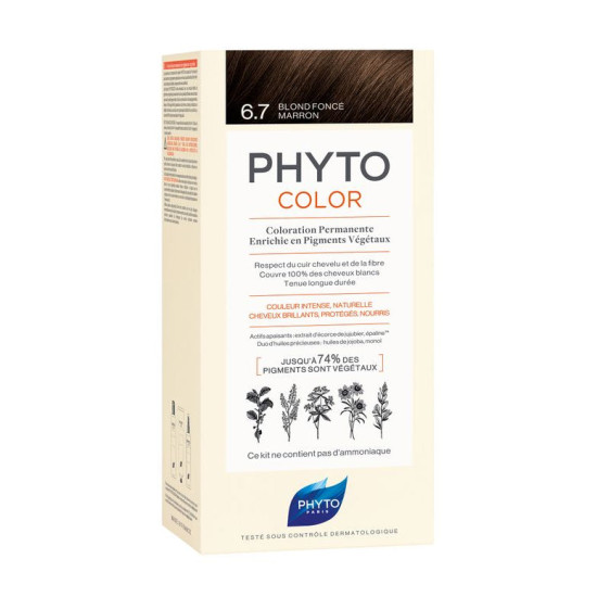 Phytocolor - Боя за коса №6.7 Тъмно шоколадово русо