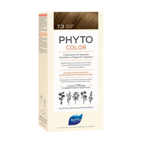 Phytocolor - Боя за коса №7.3 Златисто русо