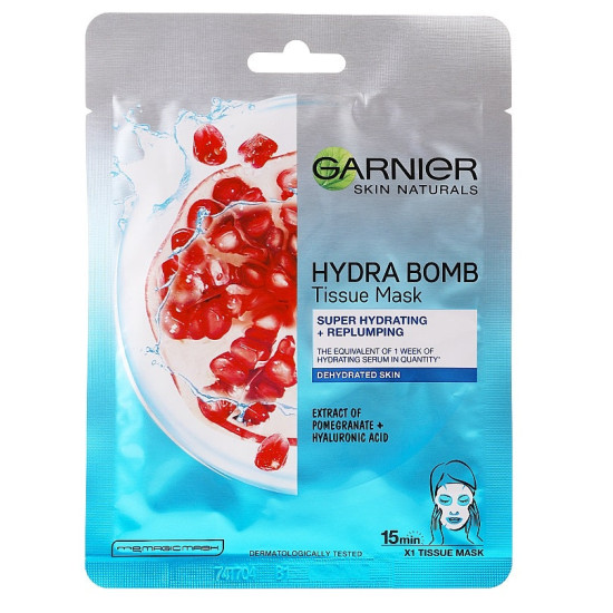 Hydra Bomb Tissue Mask - Маска за лице с екстракт от нар и хиалуронова киселина