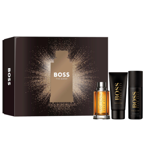 Hugo Boss The Scent EDT 100ml + Shower Gel 100ml + Deodorant Spray 150ml For Men