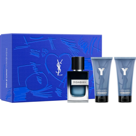 YSL Y 100ml EDP + 10ml Mini + 50ml Shower Gel