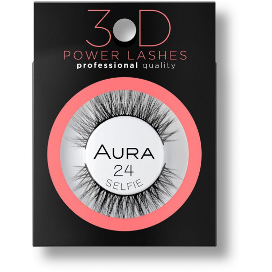 Aura 3D Power Lashes - 3D Изкуствени мигли със синтетичен косъм