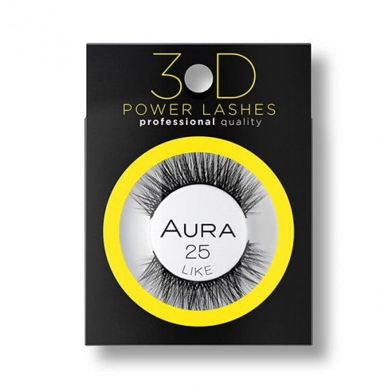 Aura 3D Power Lashes - 3D Изкуствени мигли със синтетичен косъм
