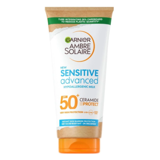 Ambre Solaire Sensitive Advanced - Слънцезащитно мляко за лице и тяло SPF50+