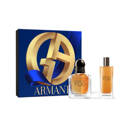 Armani Stronger With You EDT 50ml + Mini 15ml For Men