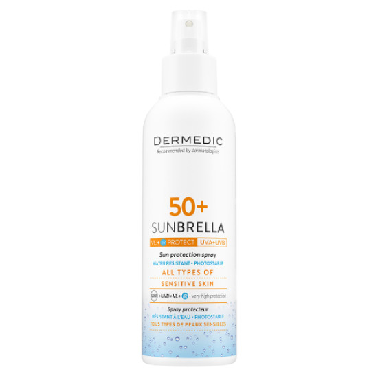 Sunbrella Sun Protection Spray SPF 50+ - Слънцезащитен спрей за тяло с SPF 50+ за всички видове кожа 