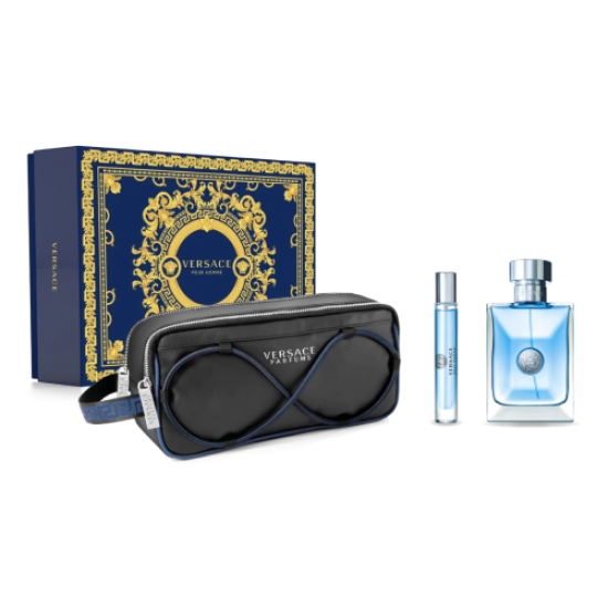 Versace Pour Homme EDT 100ml + travel spray 10ml + Trousse