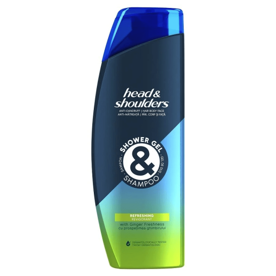 Refreshing Shower Gel & Shampoo - Освежаващ душ гел и шампоан против пърхот за коса, лице и тяло